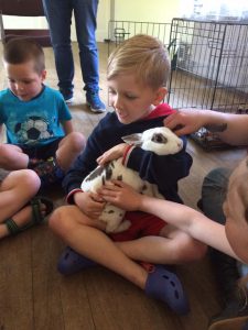 bunny with boys animal party